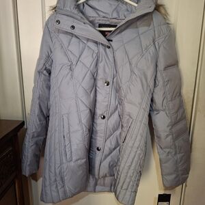 London Fog Women's Quilted Gray Jacket